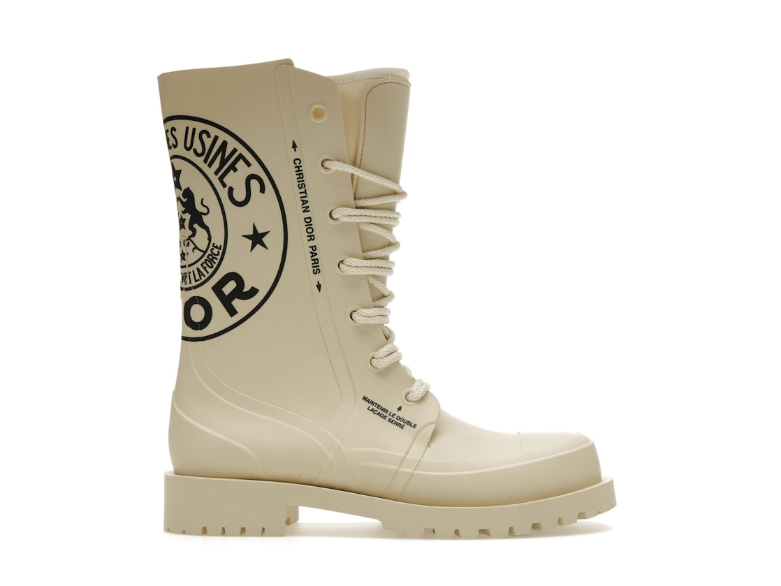 Vue 1 de Dior DiorCamp Ankle Boot Beige Dior Union Rubber 