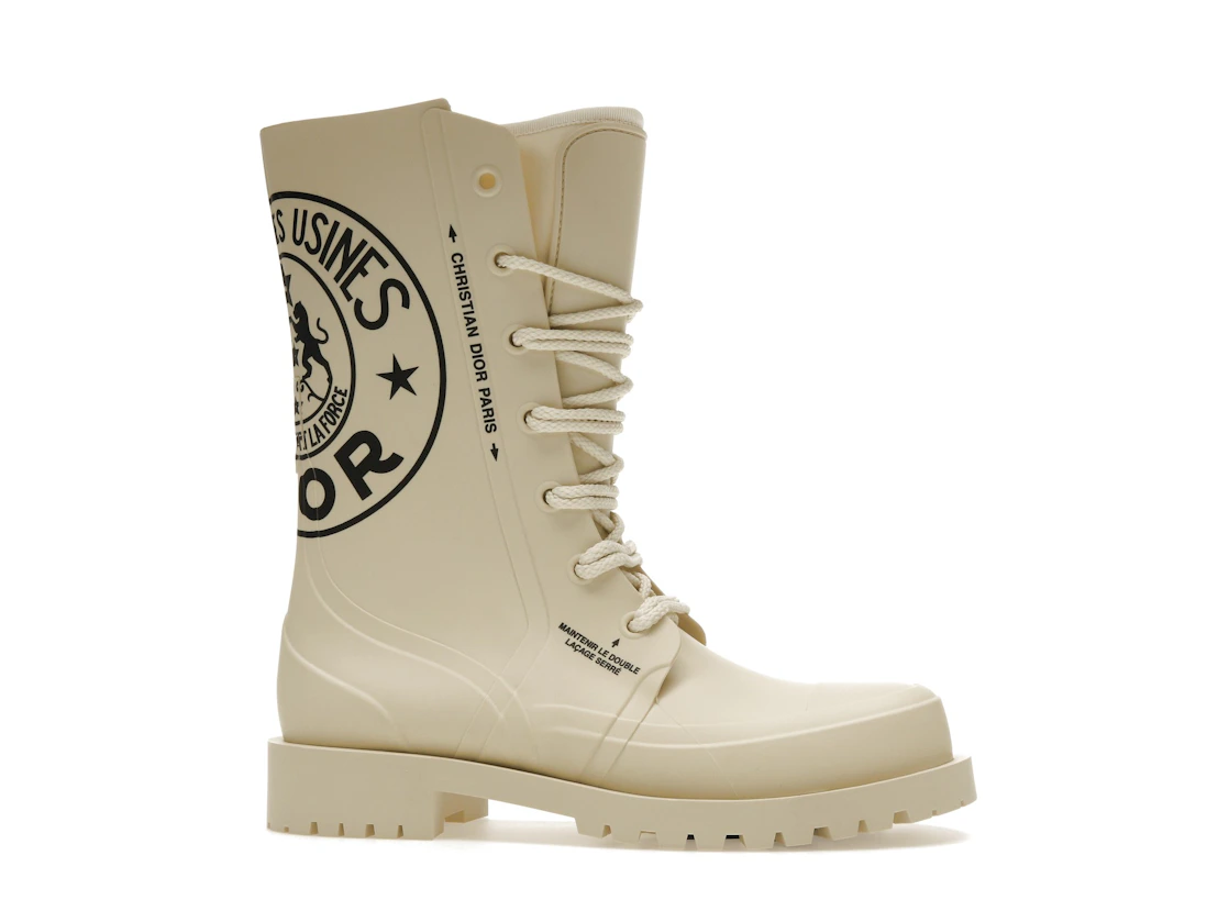 Vue 2 de Dior DiorCamp Ankle Boot Beige Dior Union Rubber 