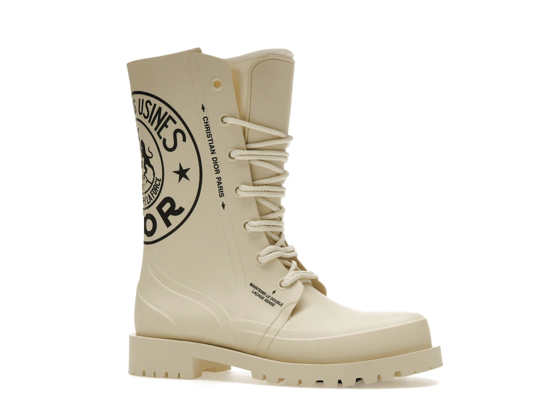 Vue 3 de Dior DiorCamp Ankle Boot Beige Dior Union Rubber 