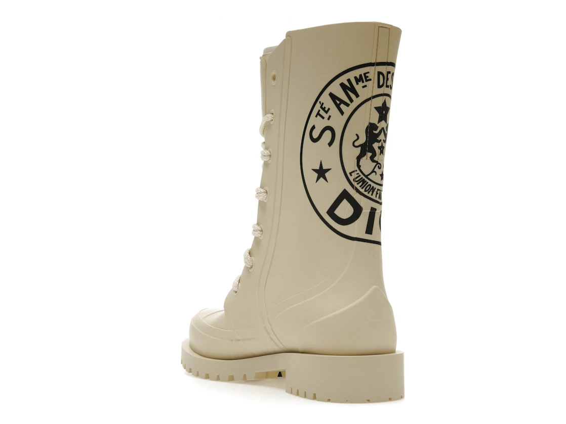 Vue 25 de Dior DiorCamp Ankle Boot Beige Dior Union Rubber 