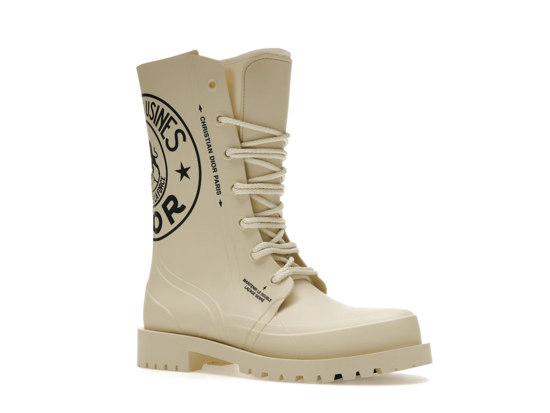 Vue 4 de Dior DiorCamp Ankle Boot Beige Dior Union Rubber 