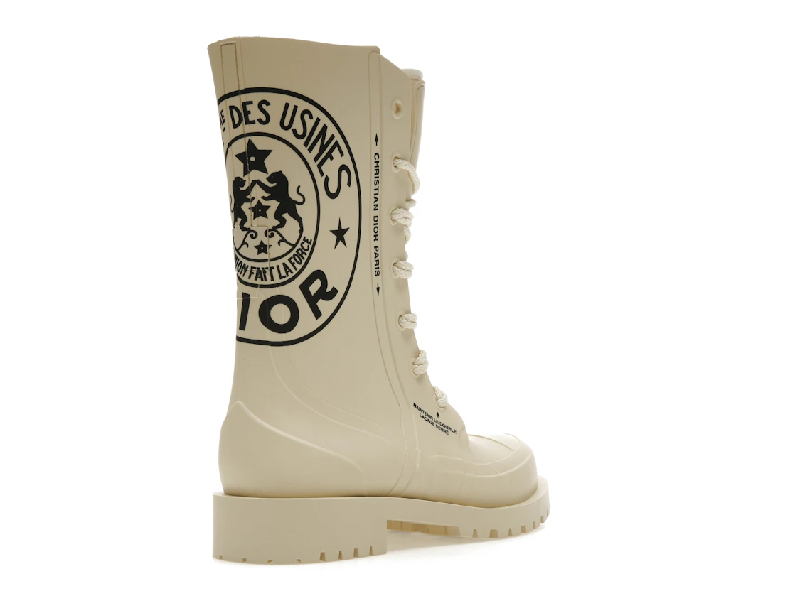 Vue 32 de Dior DiorCamp Ankle Boot Beige Dior Union Rubber 