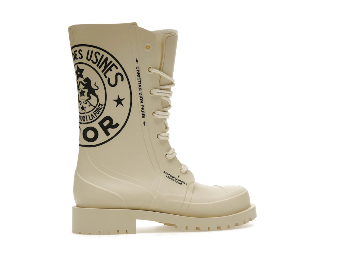 Vue 35 de Dior DiorCamp Ankle Boot Beige Dior Union Rubber 