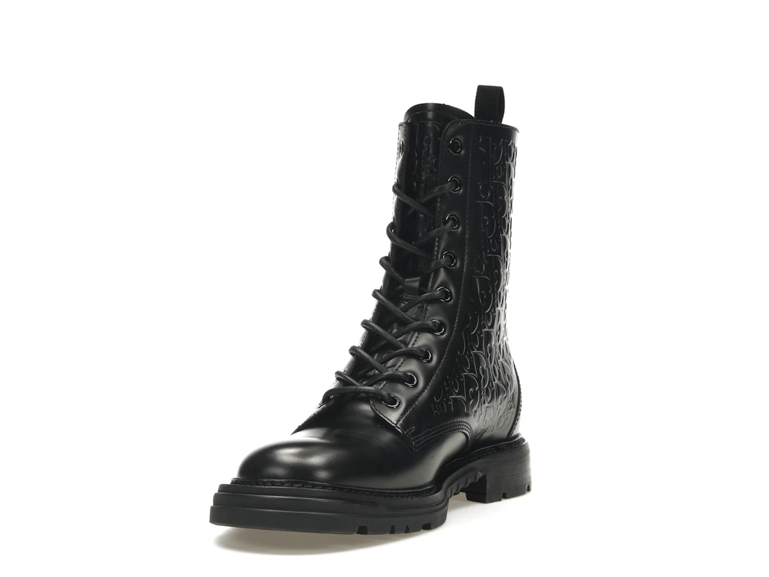 Vue 13 de Dior Explorer 2 Boots Black Dior Oblique Embossed