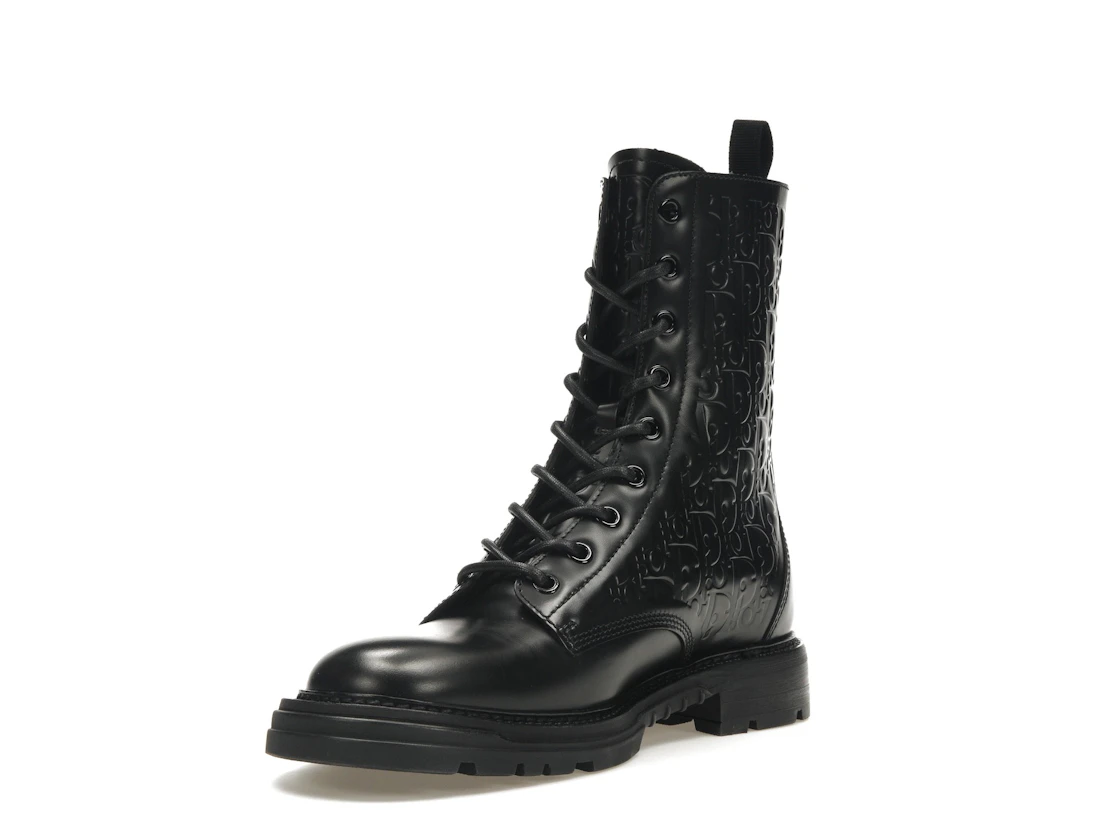 Vue 14 de Dior Explorer 2 Boots Black Dior Oblique Embossed