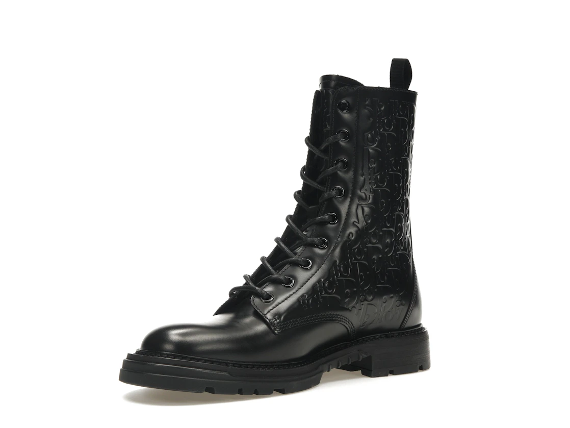 Vue 15 de Dior Explorer 2 Boots Black Dior Oblique Embossed