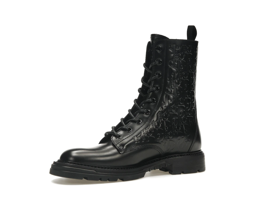 Vue 16 de Dior Explorer 2 Boots Black Dior Oblique Embossed