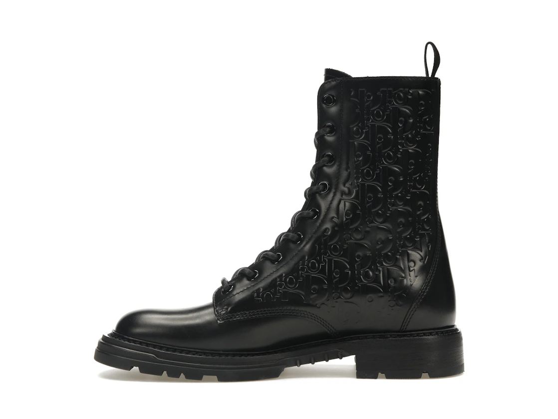 Vue 19 de Dior Explorer 2 Boots Black Dior Oblique Embossed