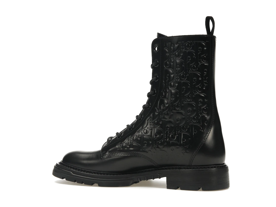 Vue 21 de Dior Explorer 2 Boots Black Dior Oblique Embossed