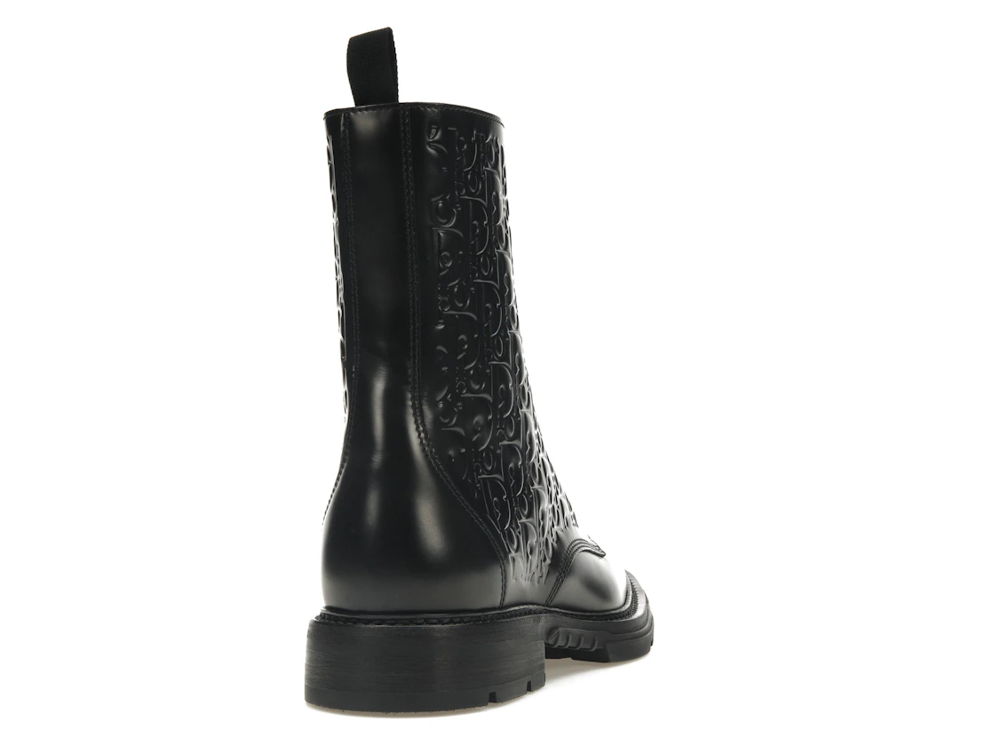 Vue 30 de Dior Explorer 2 Boots Black Dior Oblique Embossed