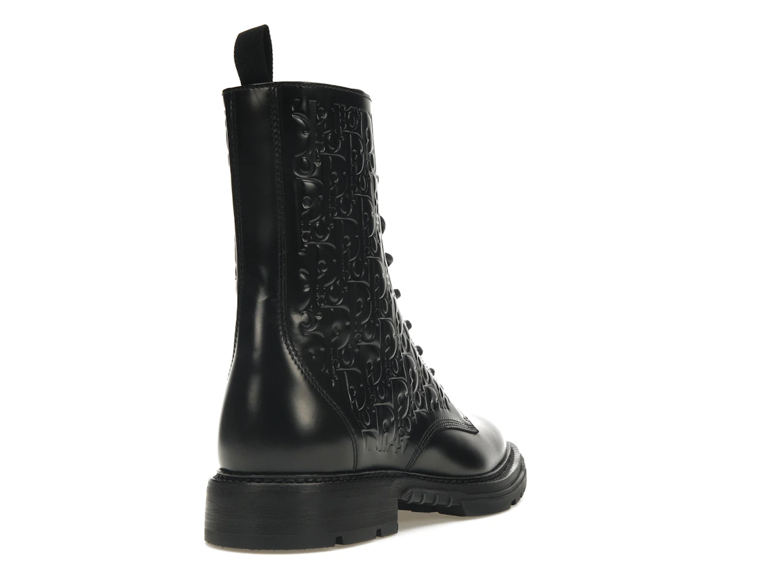 Vue 31 de Dior Explorer 2 Boots Black Dior Oblique Embossed