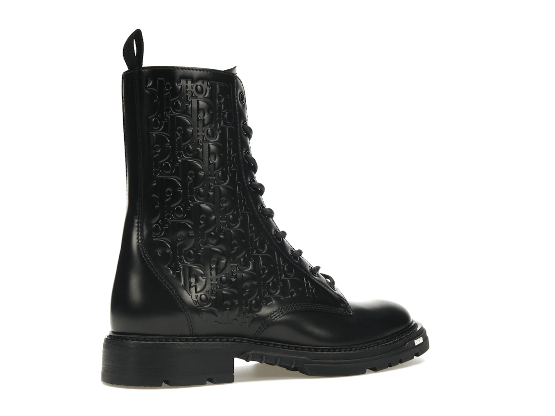 Vue 34 de Dior Explorer 2 Boots Black Dior Oblique Embossed