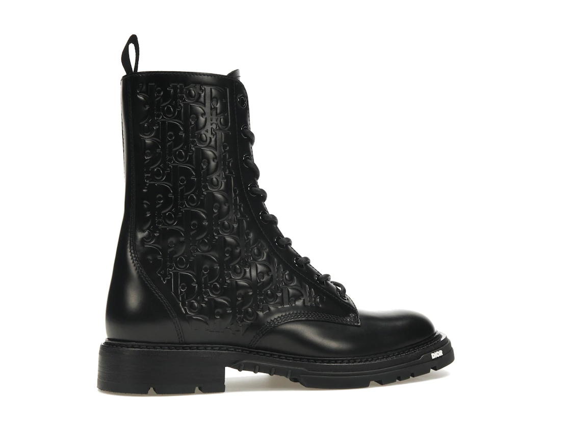 Vue 35 de Dior Explorer 2 Boots Black Dior Oblique Embossed