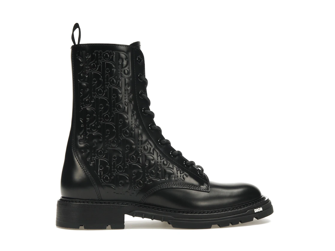 Vue 36 de Dior Explorer 2 Boots Black Dior Oblique Embossed