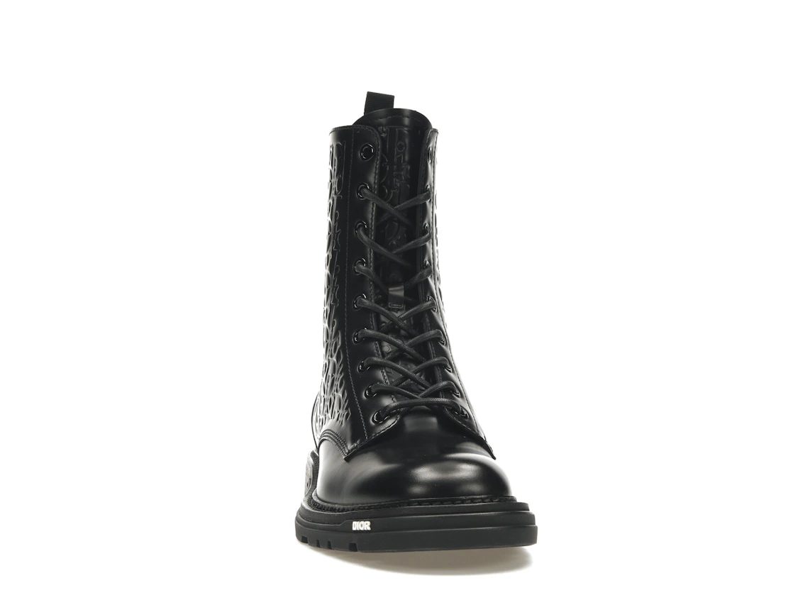 Vue 9 de Dior Explorer 2 Boots Black Dior Oblique Embossed