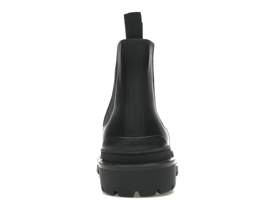 Vue 28 de Dior Explorer Chelsea Boot Black Black Dior Oblique Motif