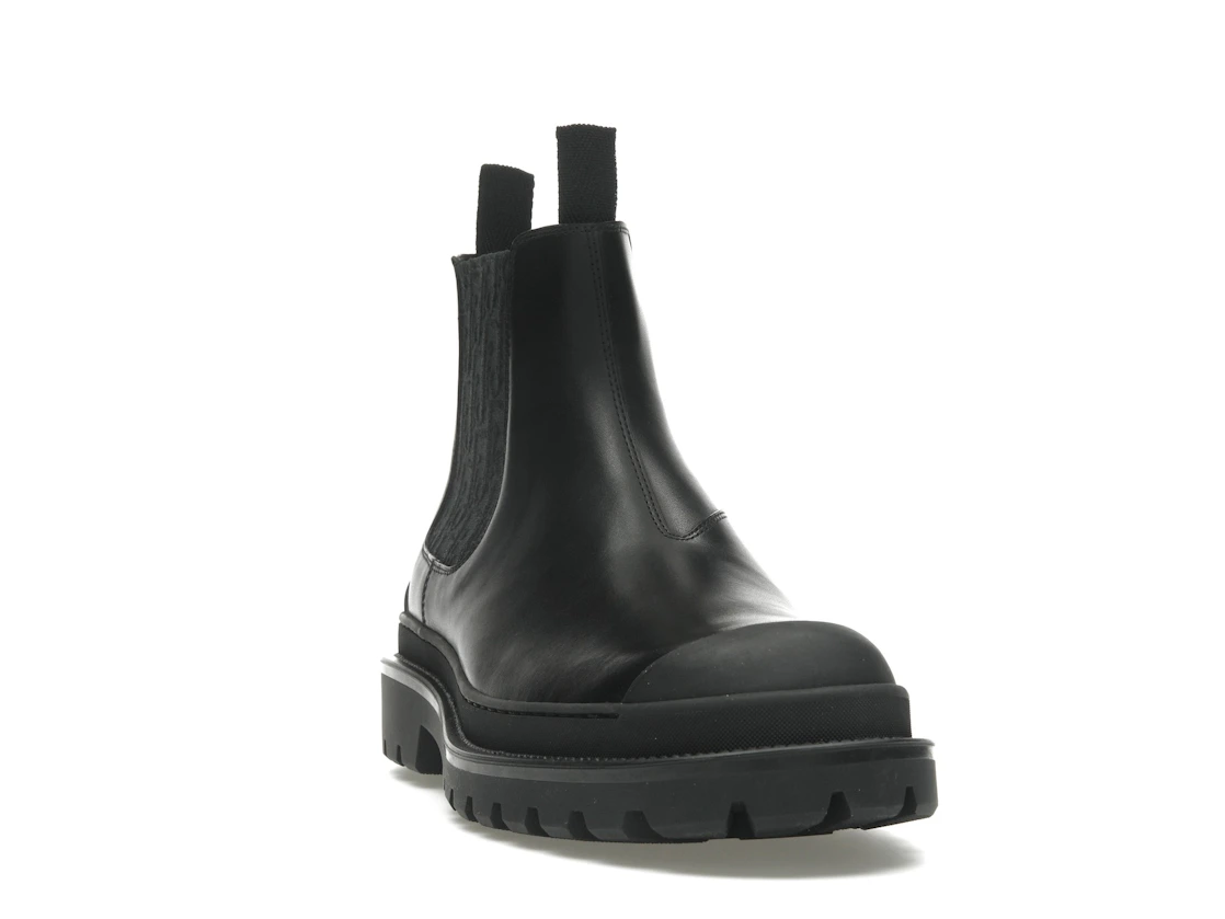 Vue 8 de Dior Explorer Chelsea Boot Black Black Dior Oblique Motif