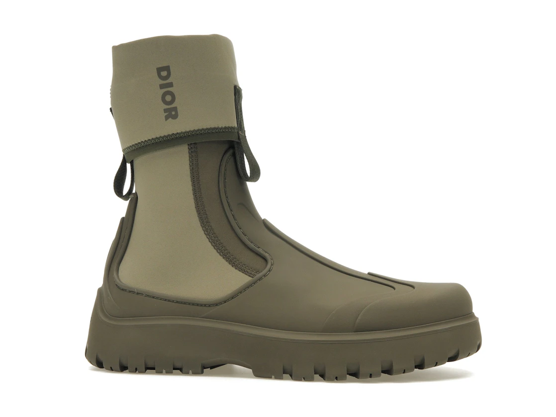Vue 2 de Dior Garden Ankle Boot Khaki Rubber