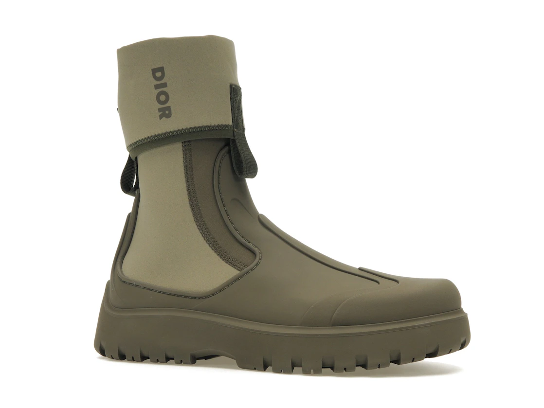 Vue 3 de Dior Garden Ankle Boot Khaki Rubber