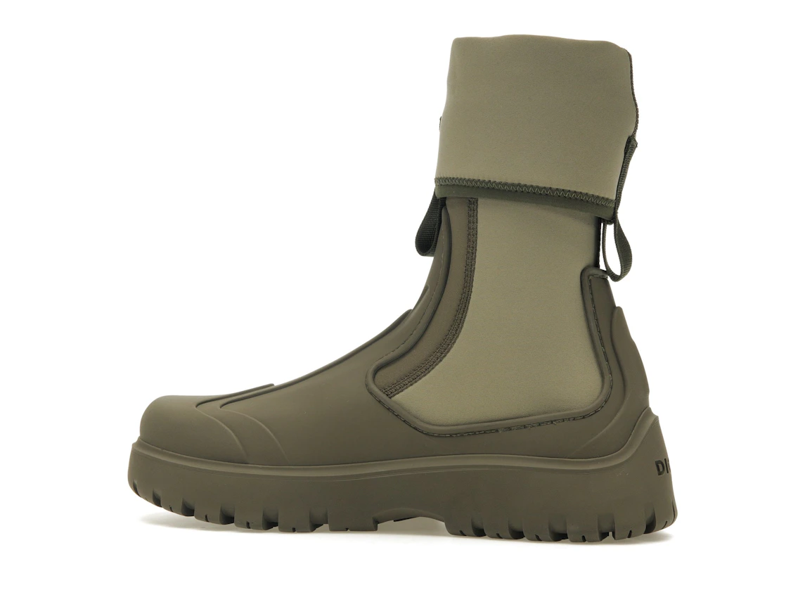 Vue 21 de Dior Garden Ankle Boot Khaki Rubber