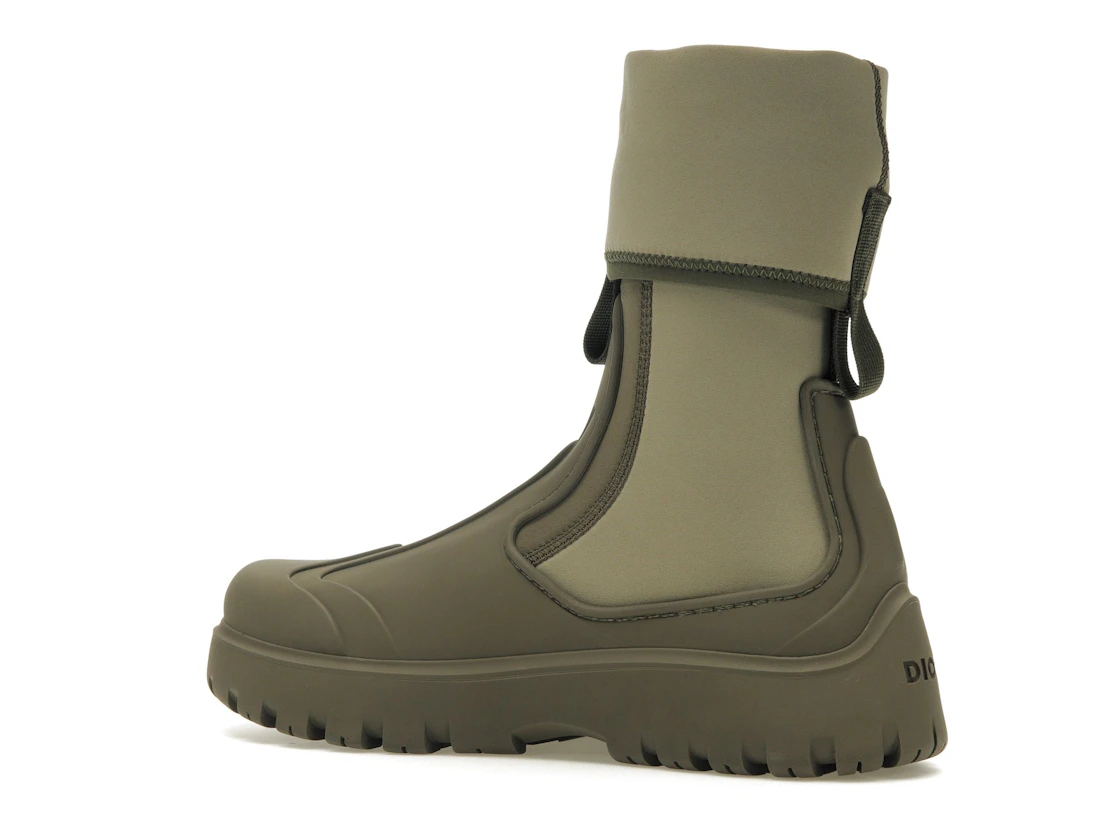 Vue 22 de Dior Garden Ankle Boot Khaki Rubber
