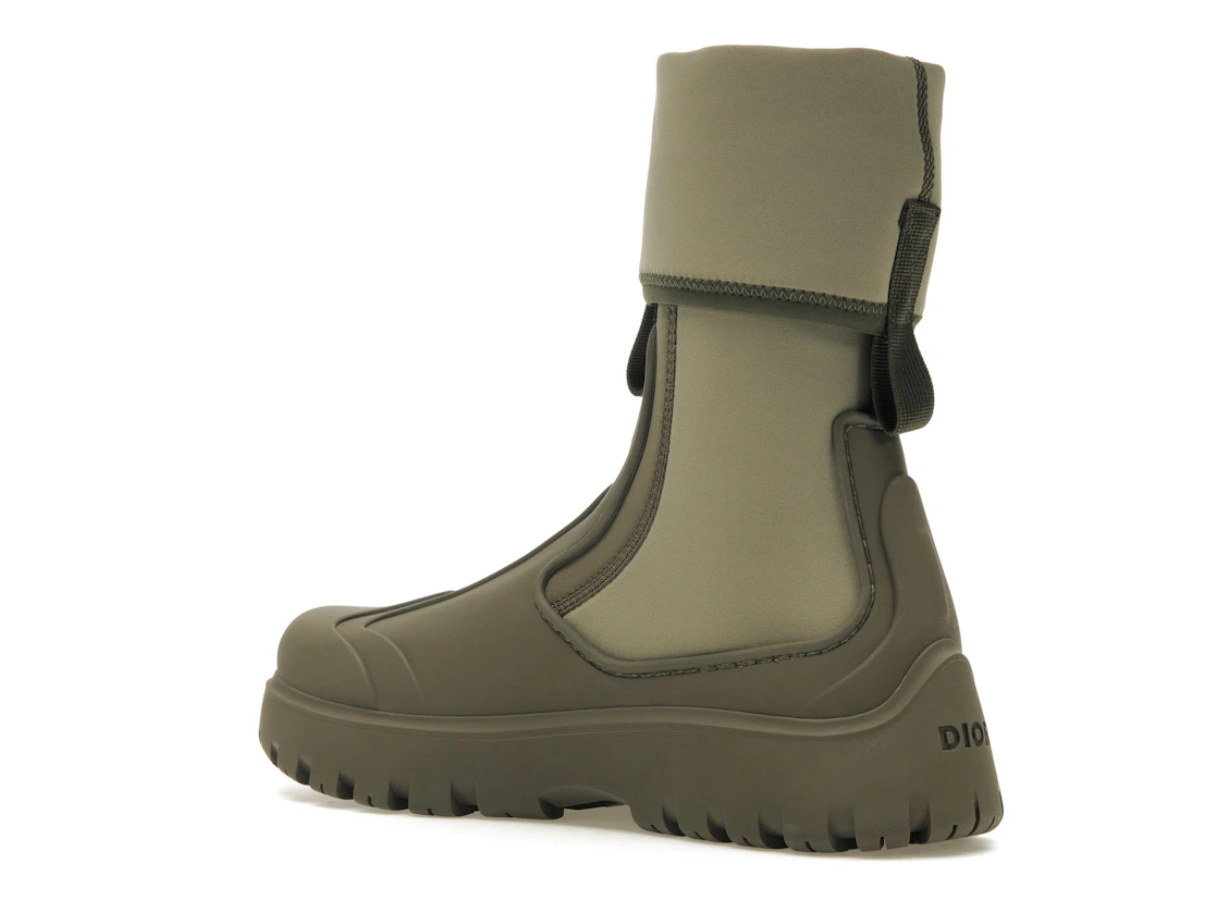 Vue 23 de Dior Garden Ankle Boot Khaki Rubber