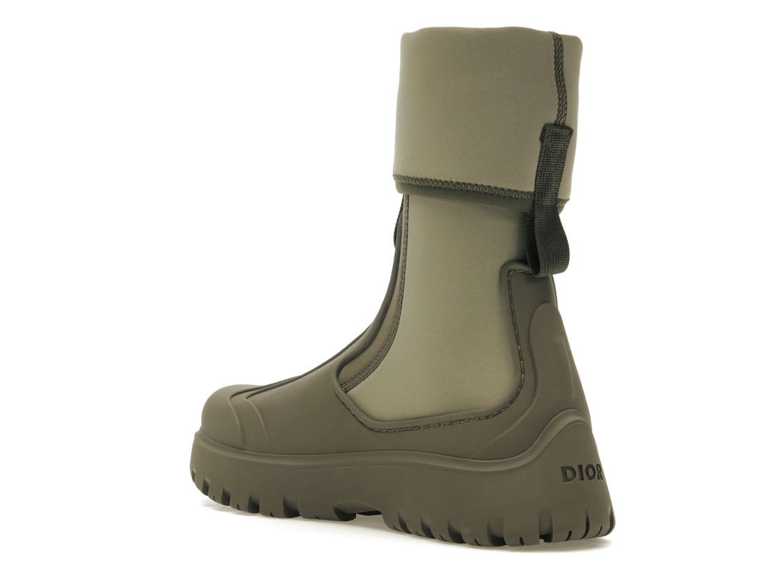 Vue 24 de Dior Garden Ankle Boot Khaki Rubber