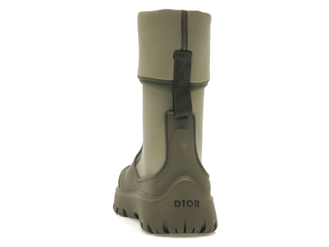 Vue 27 de Dior Garden Ankle Boot Khaki Rubber