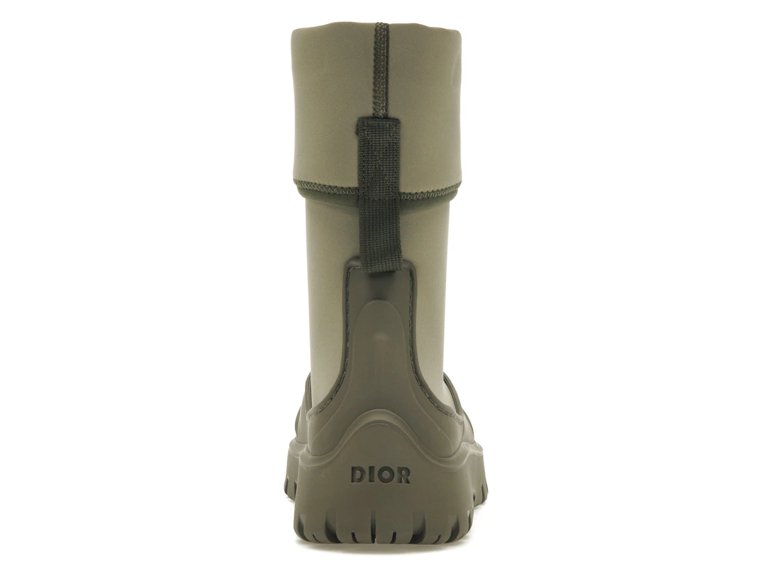 Vue 28 de Dior Garden Ankle Boot Khaki Rubber