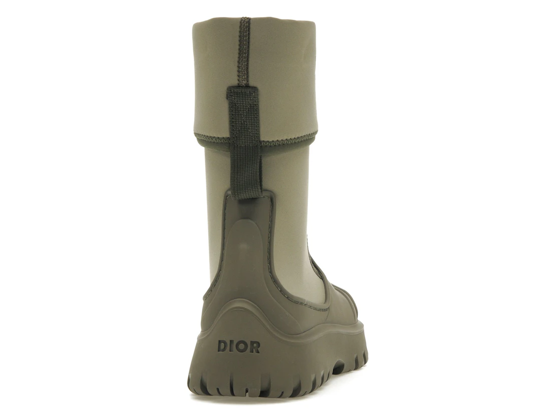 Vue 29 de Dior Garden Ankle Boot Khaki Rubber