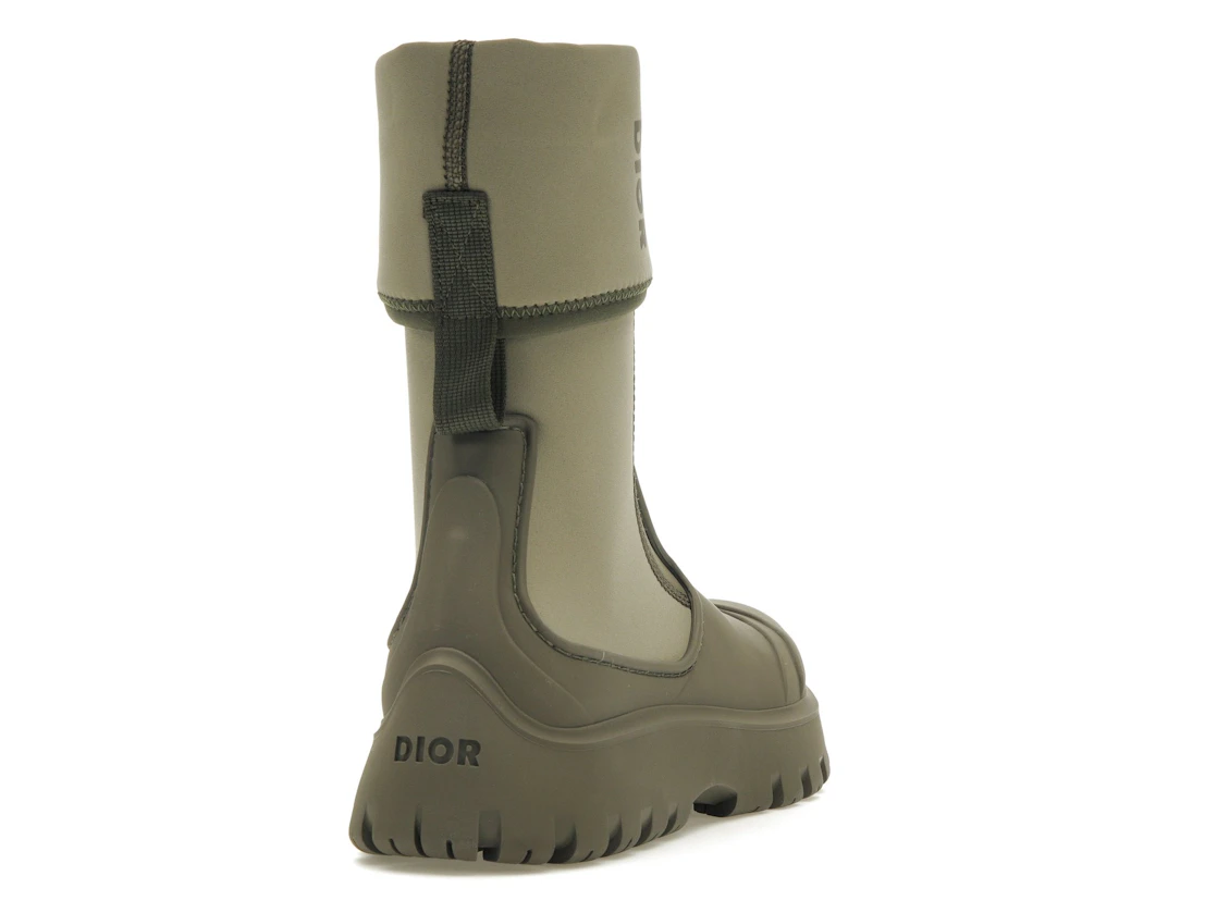 Vue 30 de Dior Garden Ankle Boot Khaki Rubber