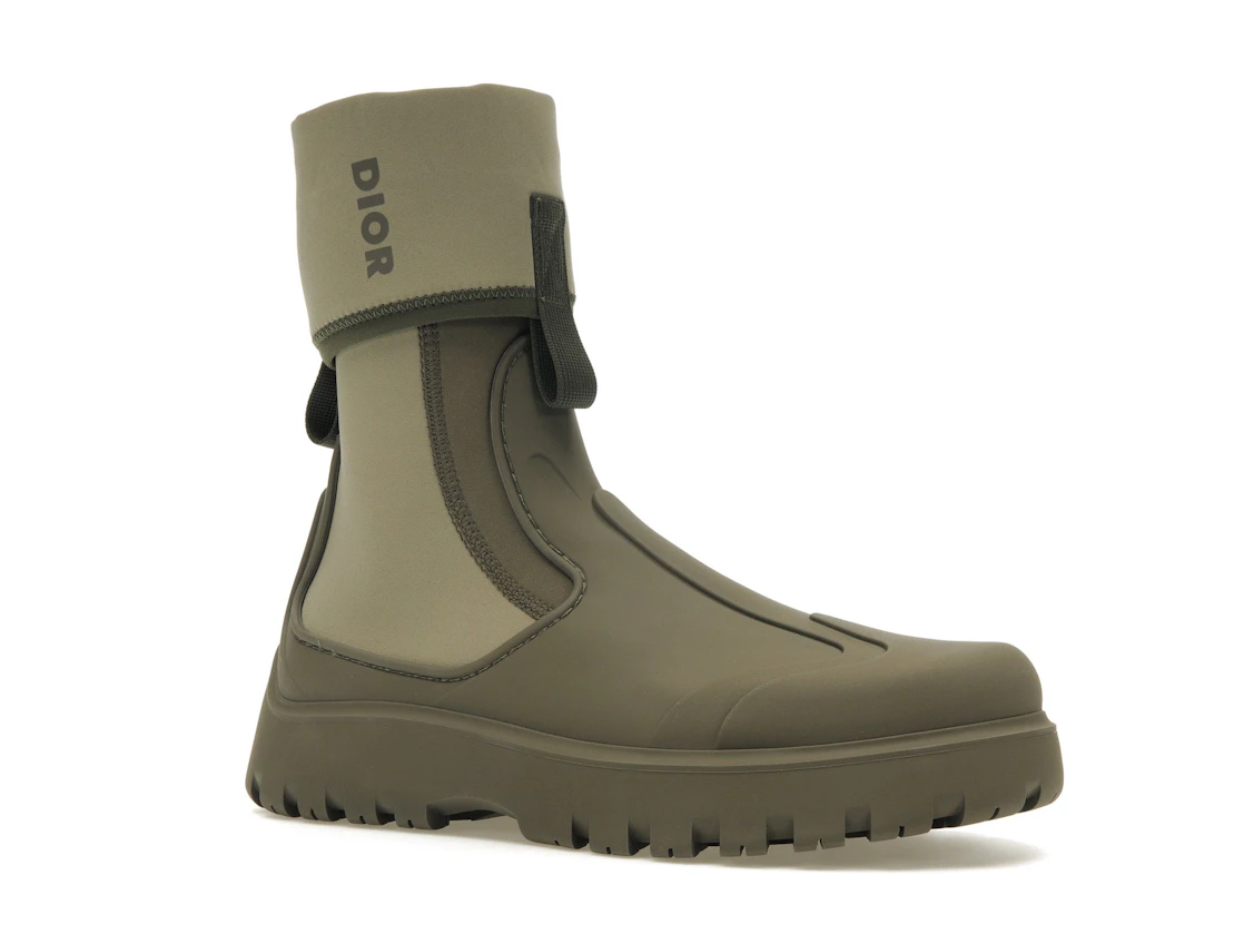 Vue 4 de Dior Garden Ankle Boot Khaki Rubber