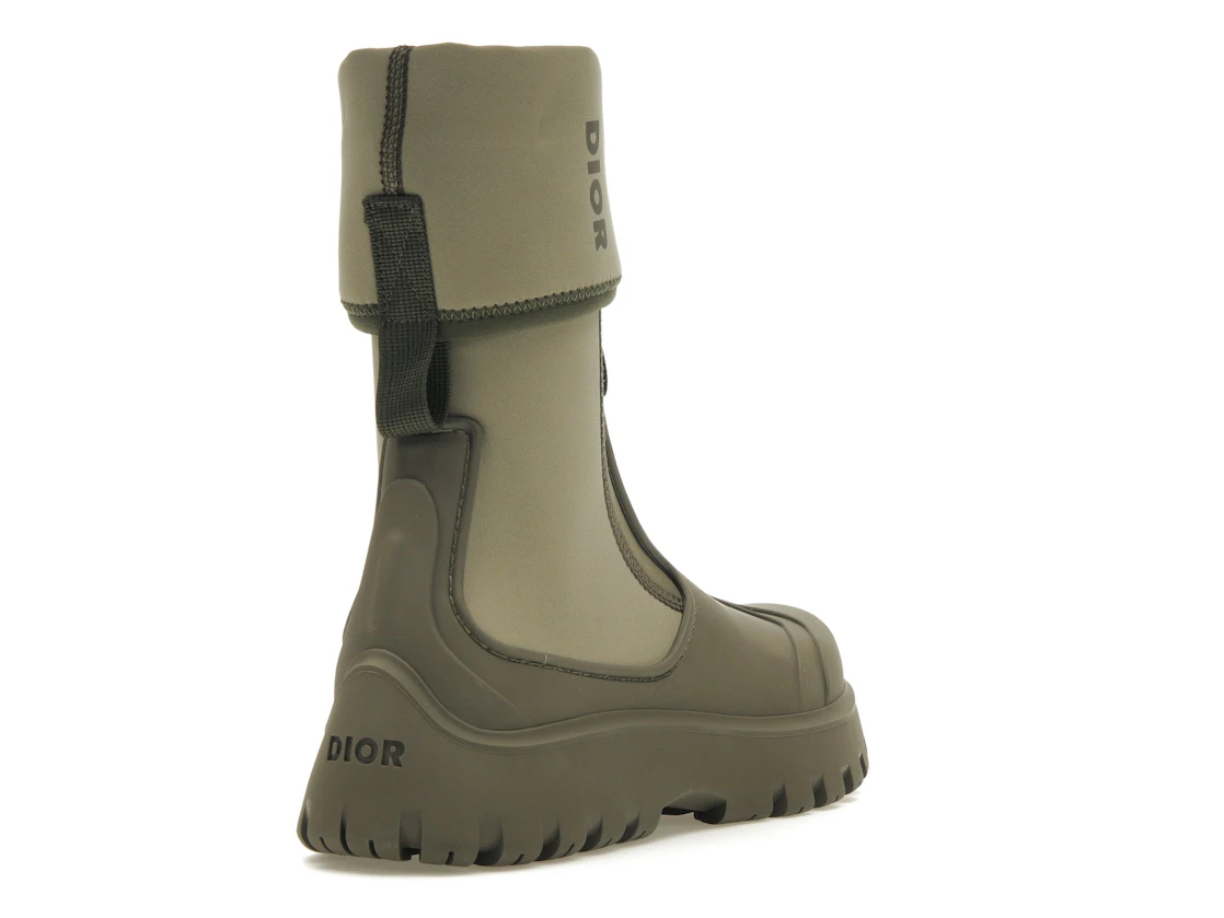 Vue 31 de Dior Garden Ankle Boot Khaki Rubber