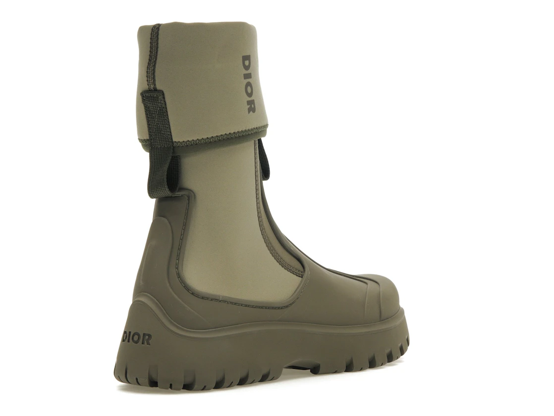 Vue 32 de Dior Garden Ankle Boot Khaki Rubber