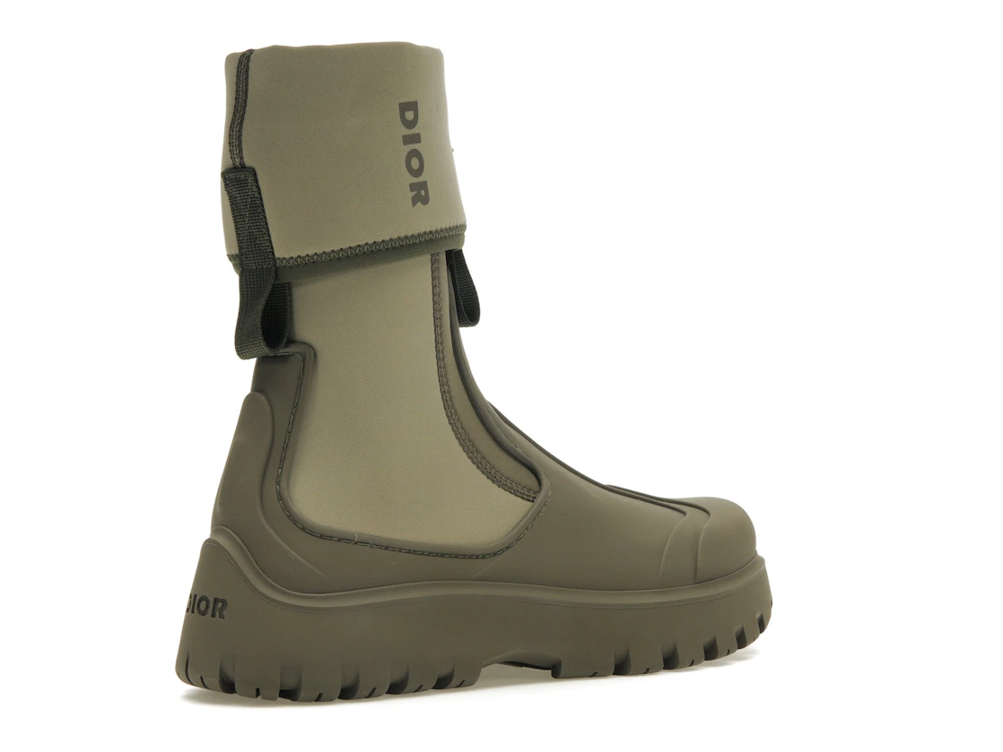 Vue 33 de Dior Garden Ankle Boot Khaki Rubber