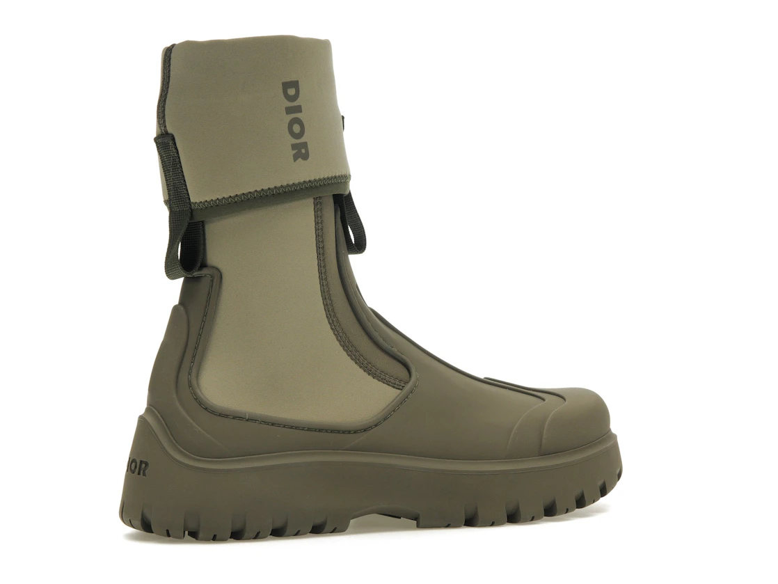 Vue 34 de Dior Garden Ankle Boot Khaki Rubber