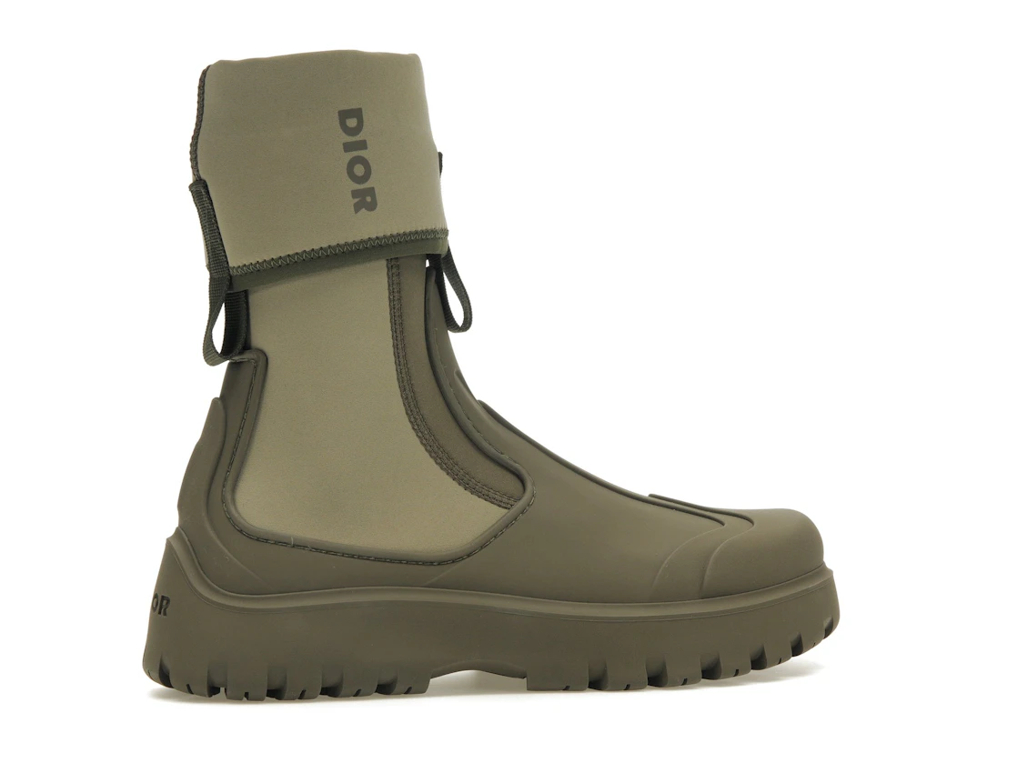 Vue 35 de Dior Garden Ankle Boot Khaki Rubber