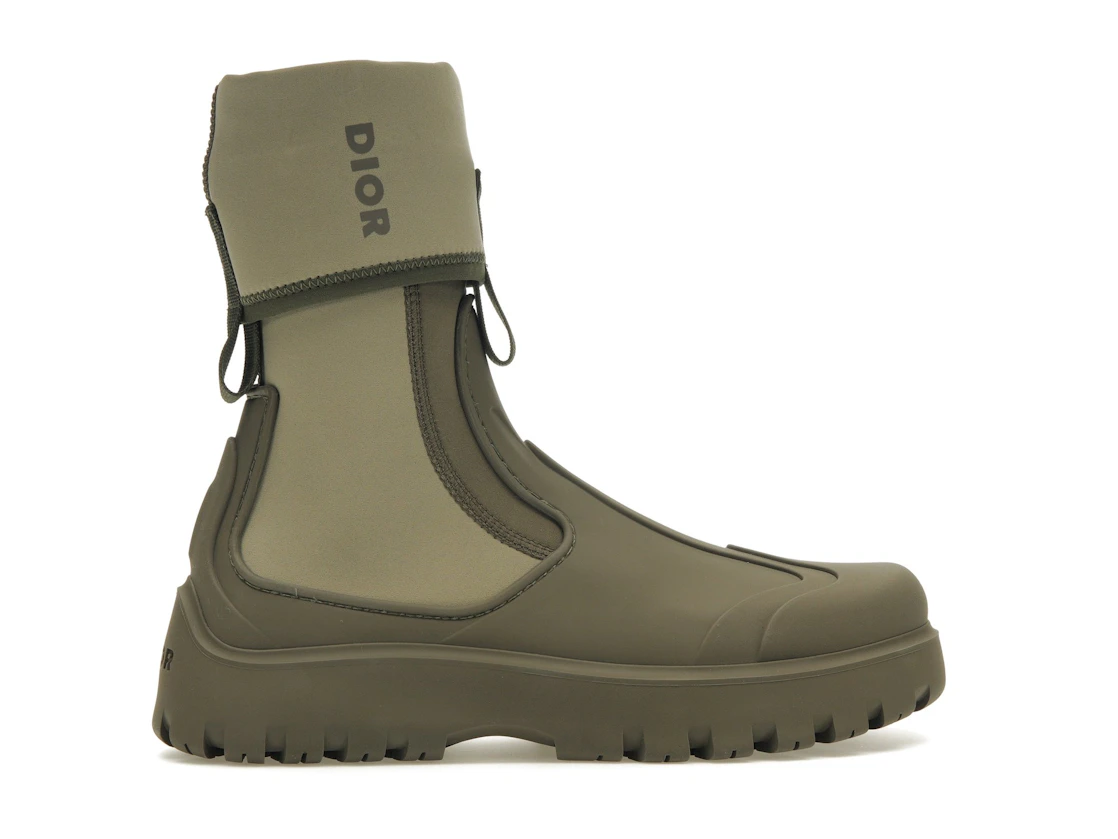 Vue 36 de Dior Garden Ankle Boot Khaki Rubber