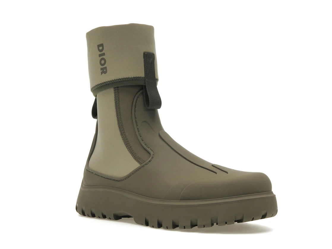 Vue 5 de Dior Garden Ankle Boot Khaki Rubber