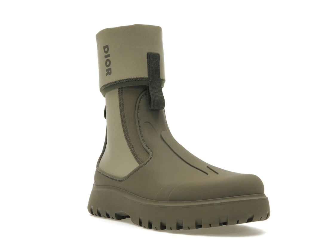 Vue 6 de Dior Garden Ankle Boot Khaki Rubber
