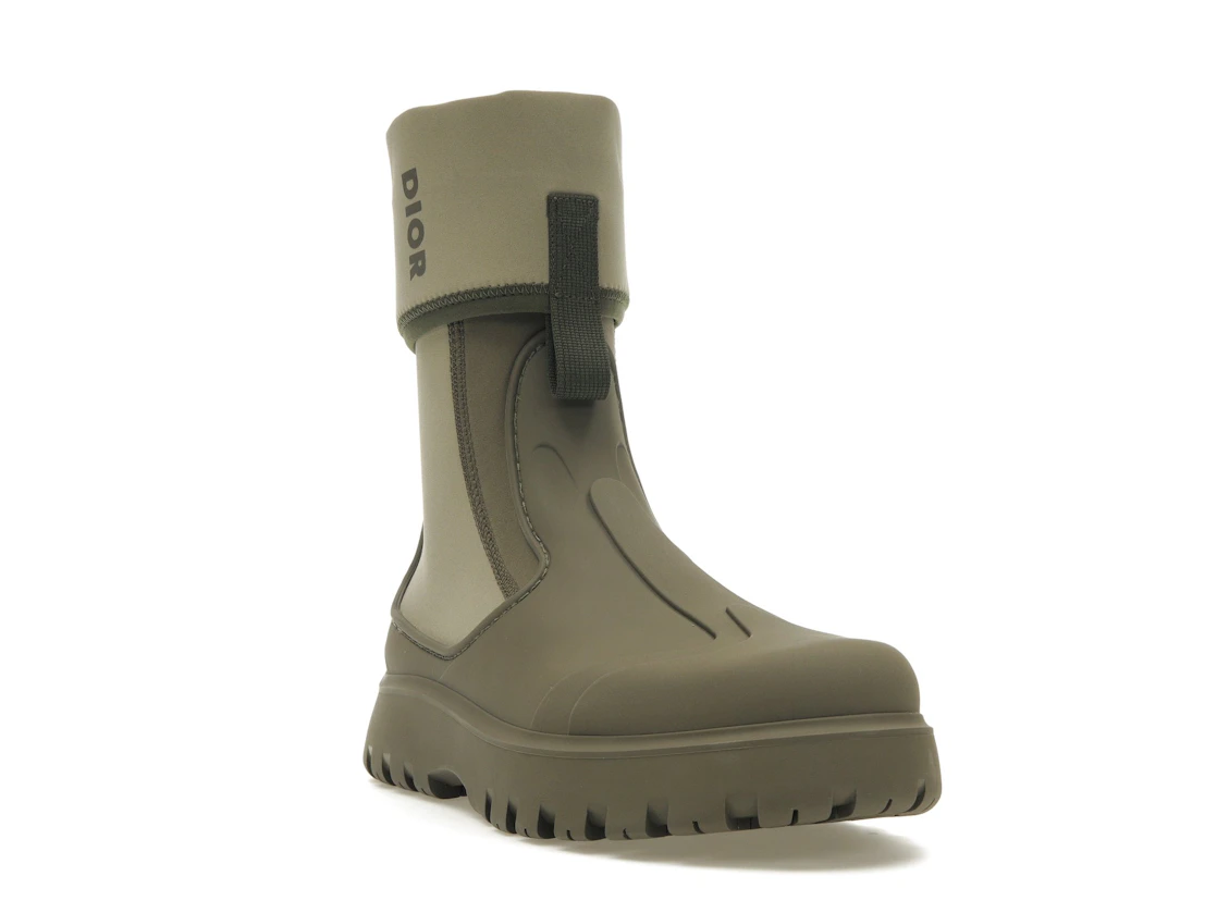 Vue 7 de Dior Garden Ankle Boot Khaki Rubber