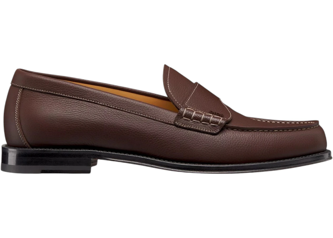 Dior Granville Loafer in Grained Calfskin Brown