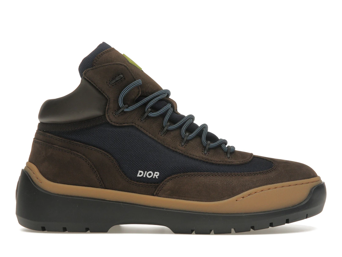 Vue 1 de Dior Lace Up Ankle Boots Brown Blue