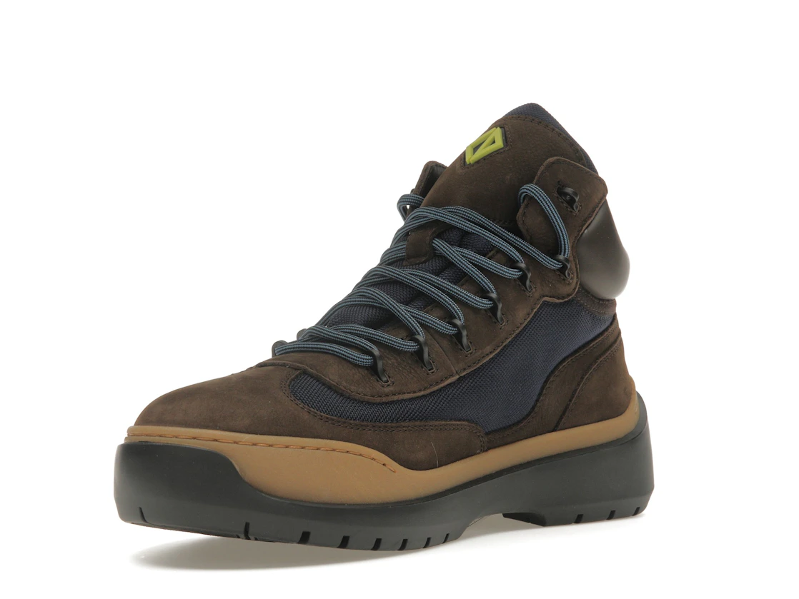 Vue 14 de Dior Lace Up Ankle Boots Brown Blue
