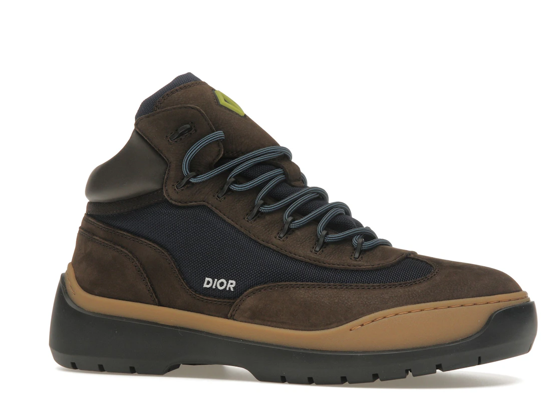 Vue 3 de Dior Lace Up Ankle Boots Brown Blue