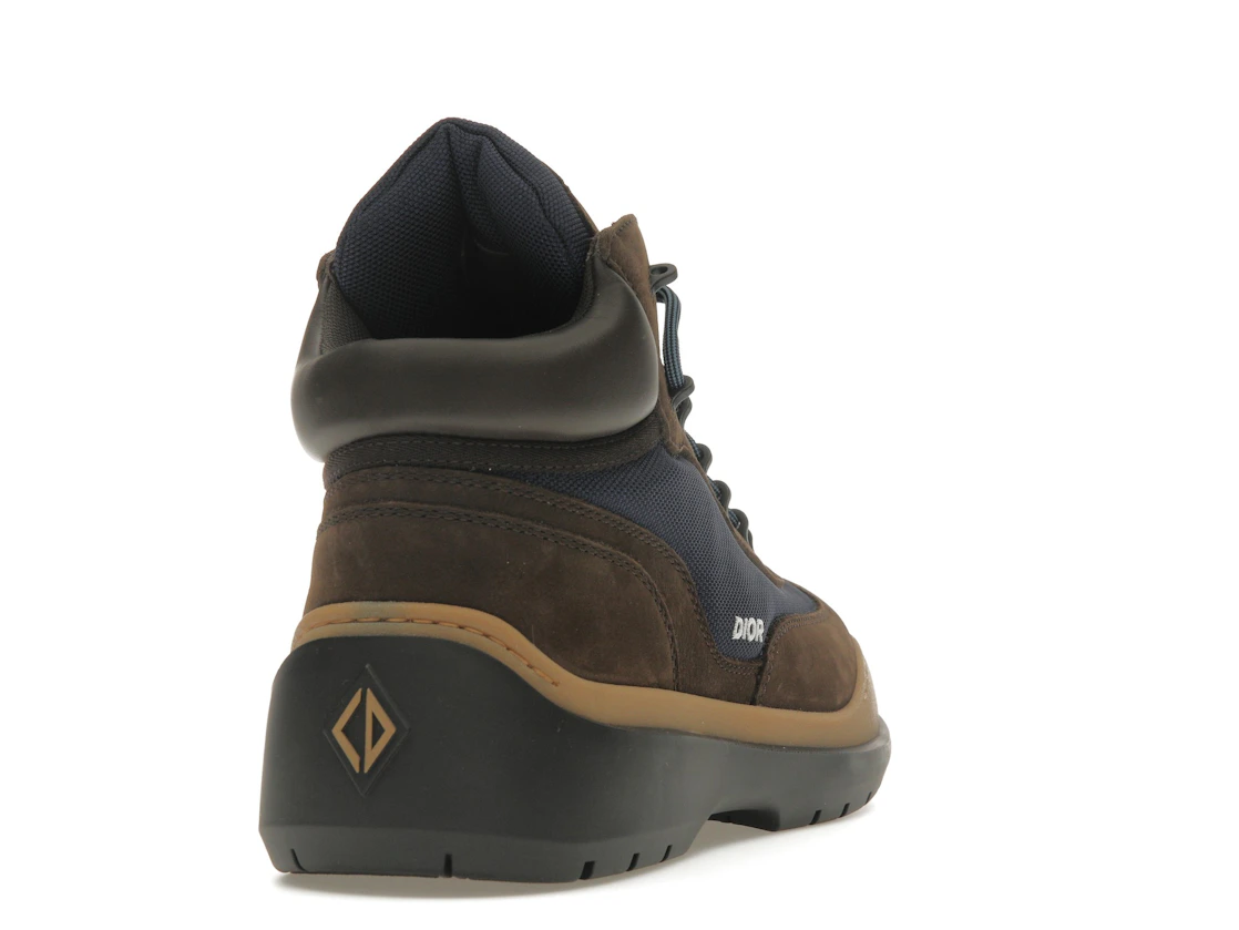 Vue 30 de Dior Lace Up Ankle Boots Brown Blue
