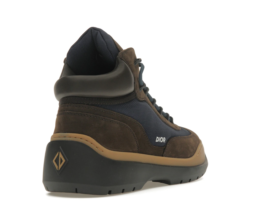 Vue 31 de Dior Lace Up Ankle Boots Brown Blue