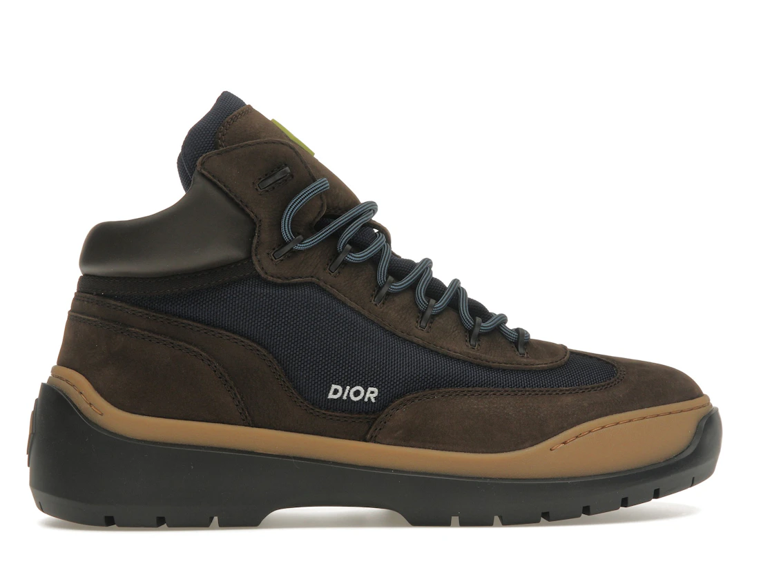 Vue 36 de Dior Lace Up Ankle Boots Brown Blue