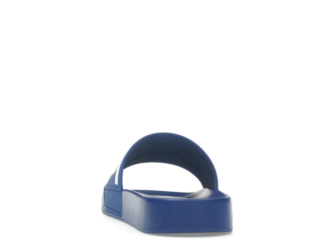 Vue 27 de Dolce & Gabbana Beachwear Sliders DG Logo Blue White