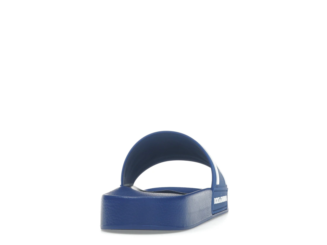 Vue 29 de Dolce & Gabbana Beachwear Sliders DG Logo Blue White